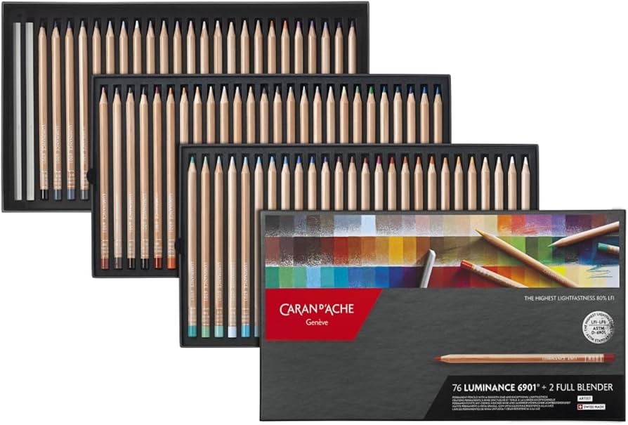 Amazon.co.jp: カランダッシュ ルミナンス 色鉛筆 紙箱 76色セット CdA