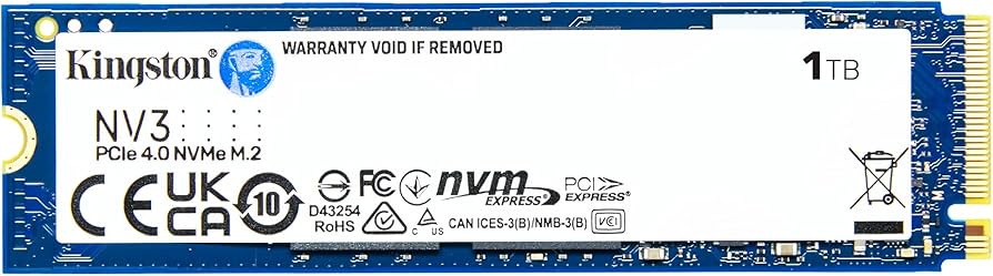Amazon.com: Kingston NV3 1TB M.2 2280 NVMe SSD | PCIe 4.0 Gen 4x4