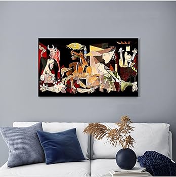 ピカソ ゲルニカ 特注アクリルケ-ス入り 美術品絵画 ア-ト名画