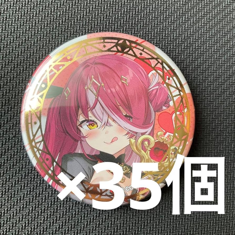 ホロライブ 7周年 缶バッジ 宝鐘マリン 24個 ホロライブ0期生 7周年