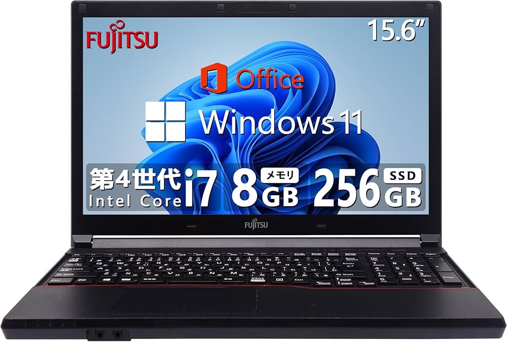 富士通 Windows11 Corei7 ノートパソコン SSD メモリ16GB 41Q2oHLlU4L