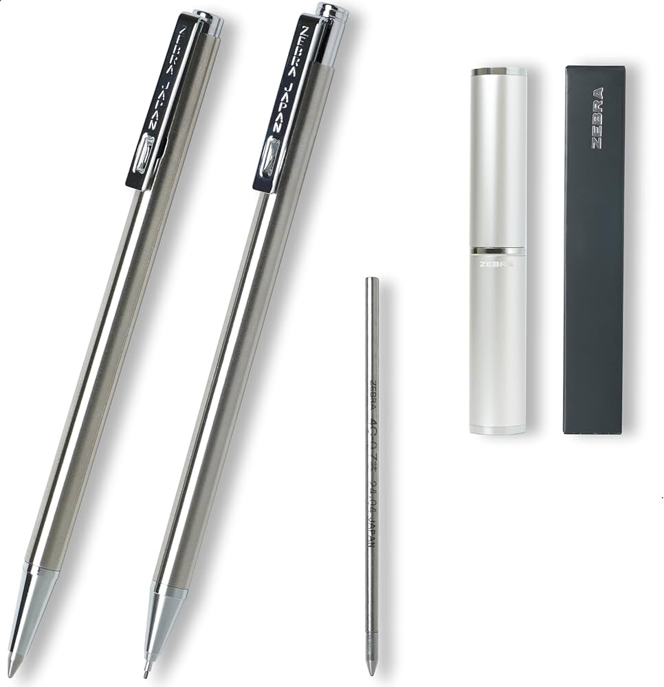 Amazon | 【純正アルミケース付】 ゼブラ 手帳用 細いボールペン