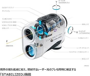 Amazon.co.jp: Nikon ゴルフ用レーザー距離計 COOLSHOT PRO STABILIZED