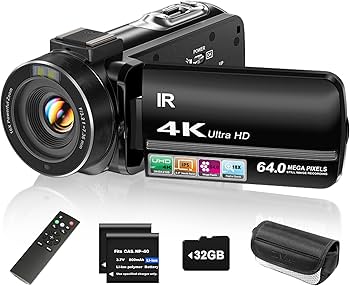 Amazon.com : ZYDIIE 4K Video Camera Camcorder UHD 64MP Vlogging