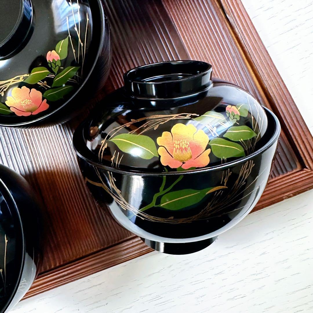 特別出品 輪島塗 真塗 小丸椀 吸物椀 10客 茶懐石道具 漆芸