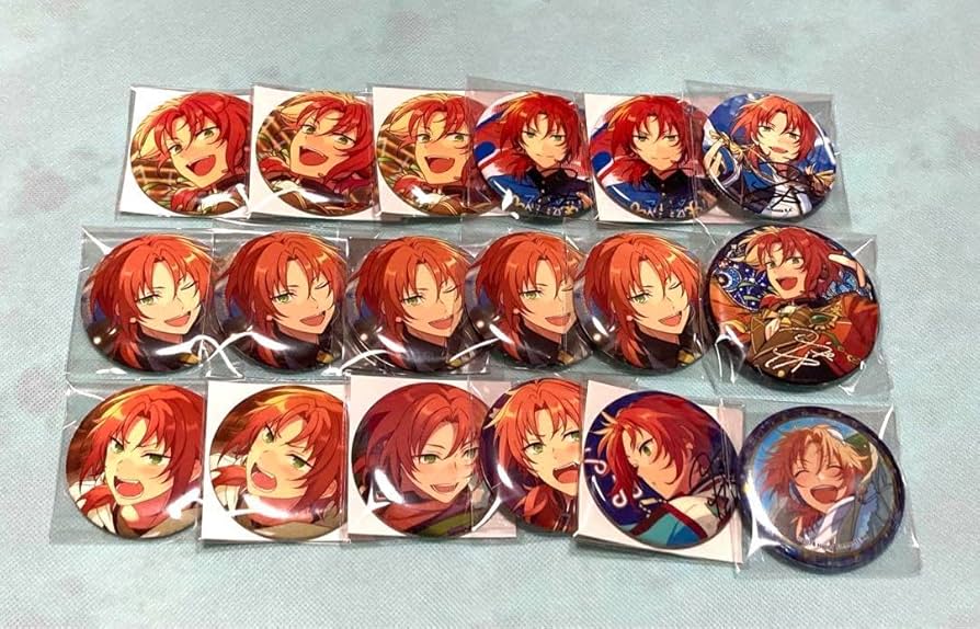 あんスタ 月永レオ 感謝祭 缶バッジ 白スーツ 100個 誓約 3周年 あん