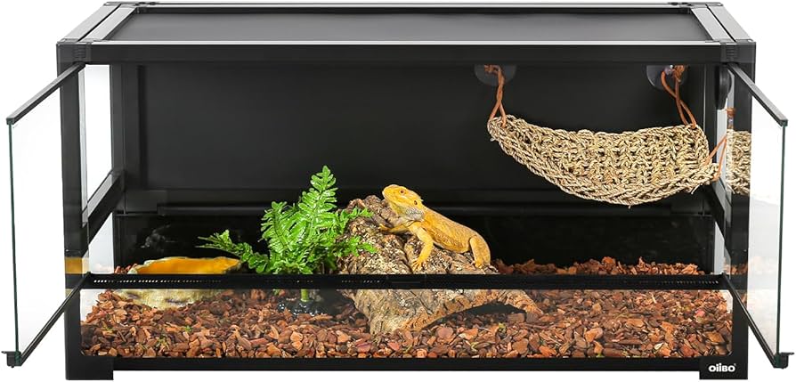 Amazon | 182L 爬虫類 飼育ケージ 折りたたみ式 グラステラリウム W90