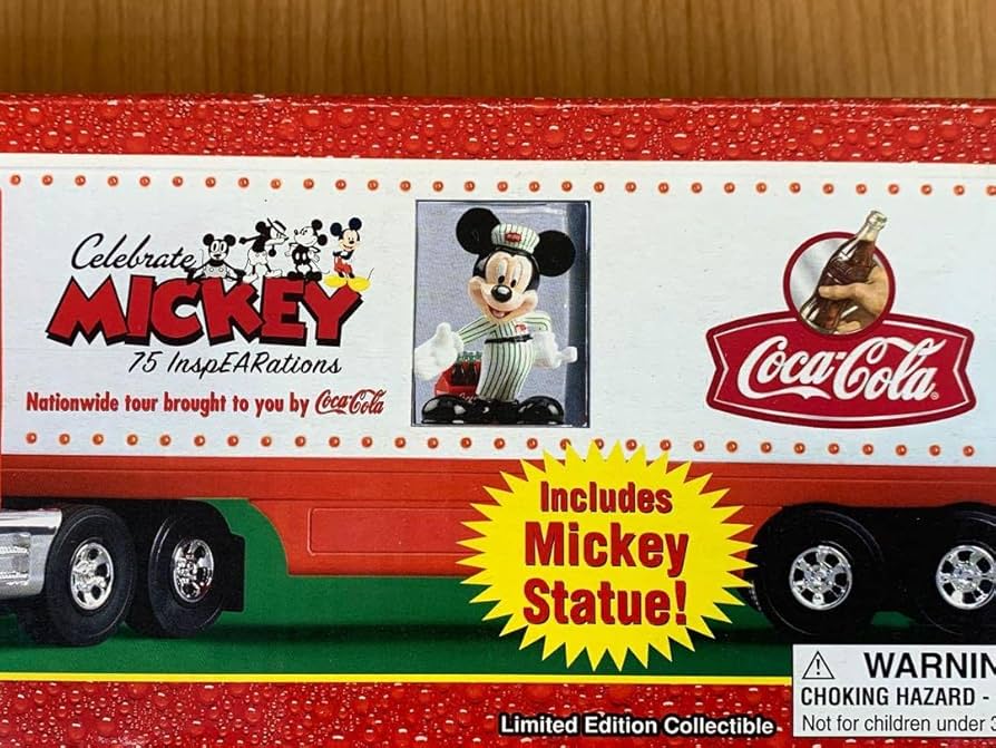 美品レア・ヴィンテージ】コカコーラ ミッキー75周年トラック 2004年製