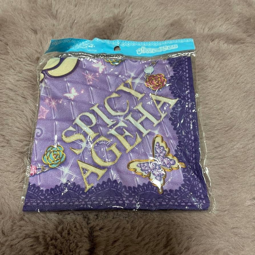 アイカツ紫吹蘭サイン入りハンカチ