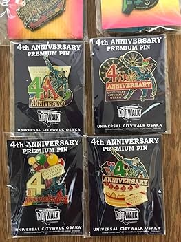 ユニバーサルスタジオジャパン 15周年記念 & 14 周年記念ピン