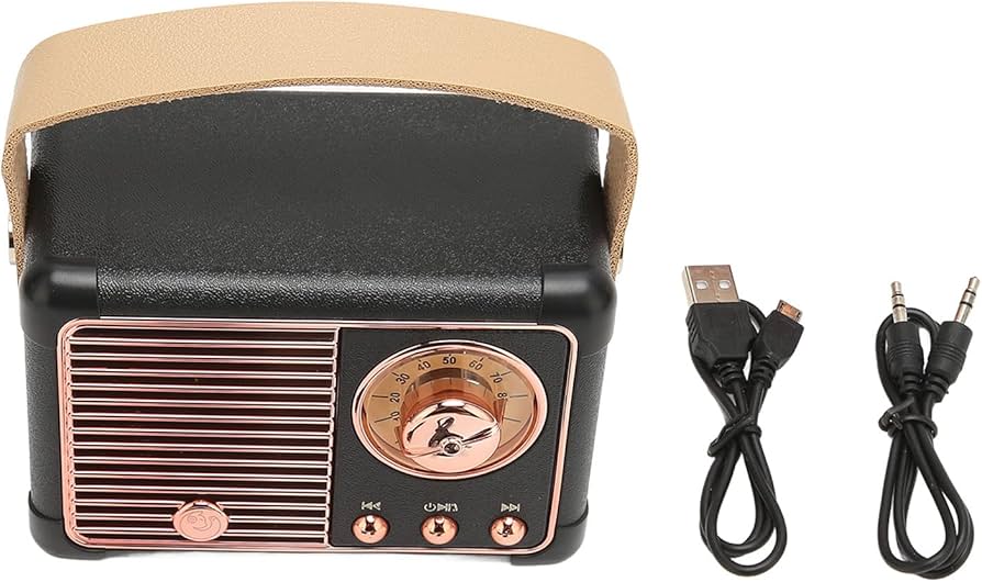 Amazon.co.jp: レトロ スピーカー、ステレオ ポータブル ビンテージ