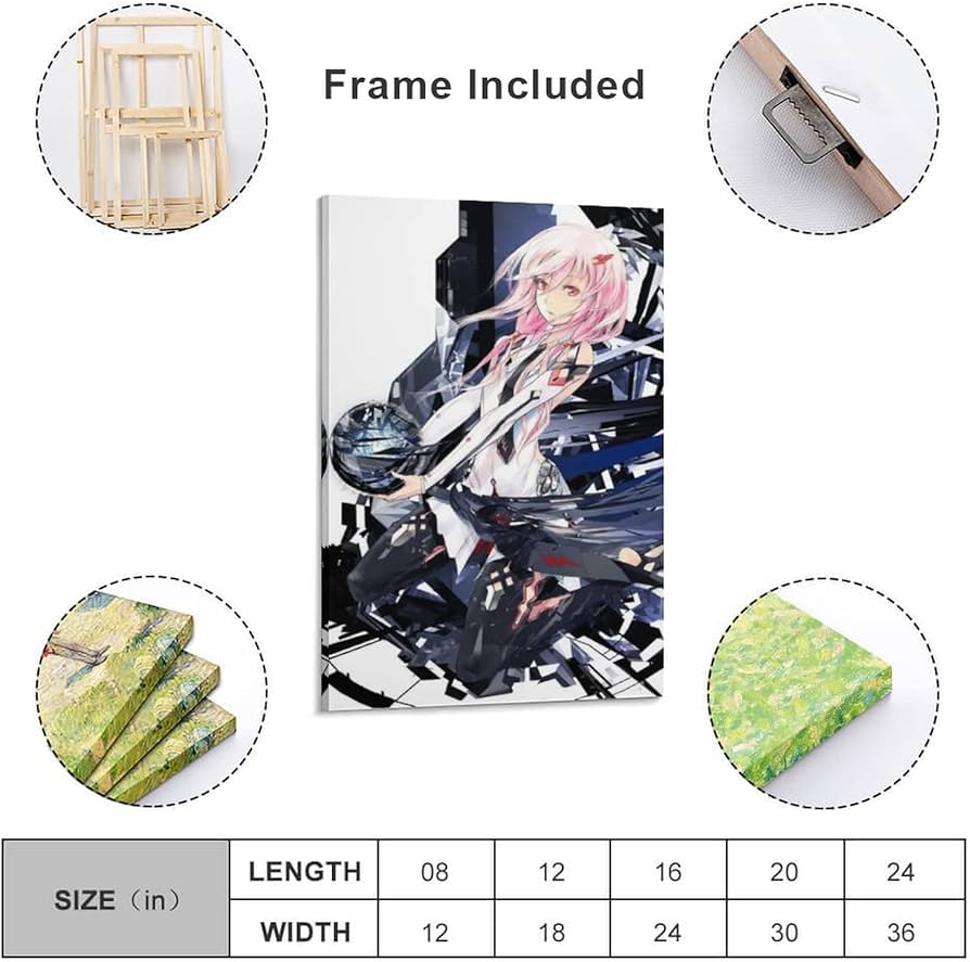 Amazon.co.jp: 絵画 楪いのり ギルティクラウン ポスター プリント