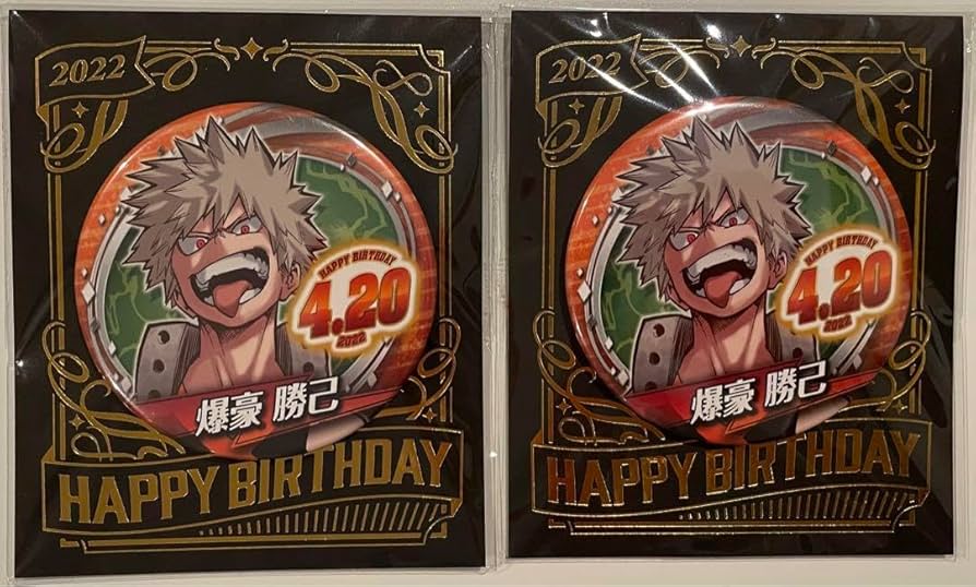 Amazon.co.jp: 僕のヒーローアカデミア ヒロアカ 爆豪勝己バースデー缶