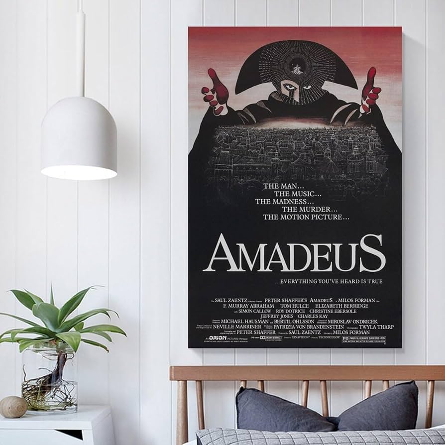 巨大ポスター「アマデウス 」US版 1984年初公開 ロール状態 片面印刷