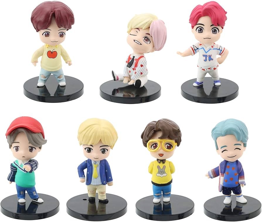Amazon.co.jp: 7PCSBTSフィギュアBTSミニドールドールデラックス