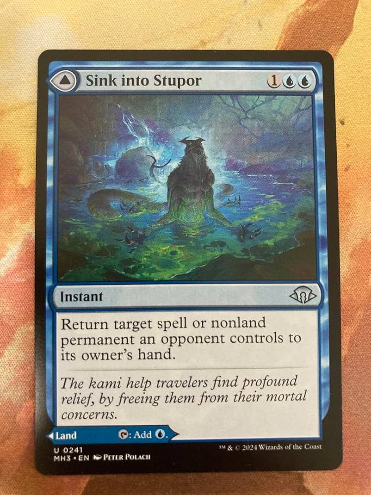 Amazon.co.jp: MTG カード 朦朧への没入 Sink into stupor : おもちゃ