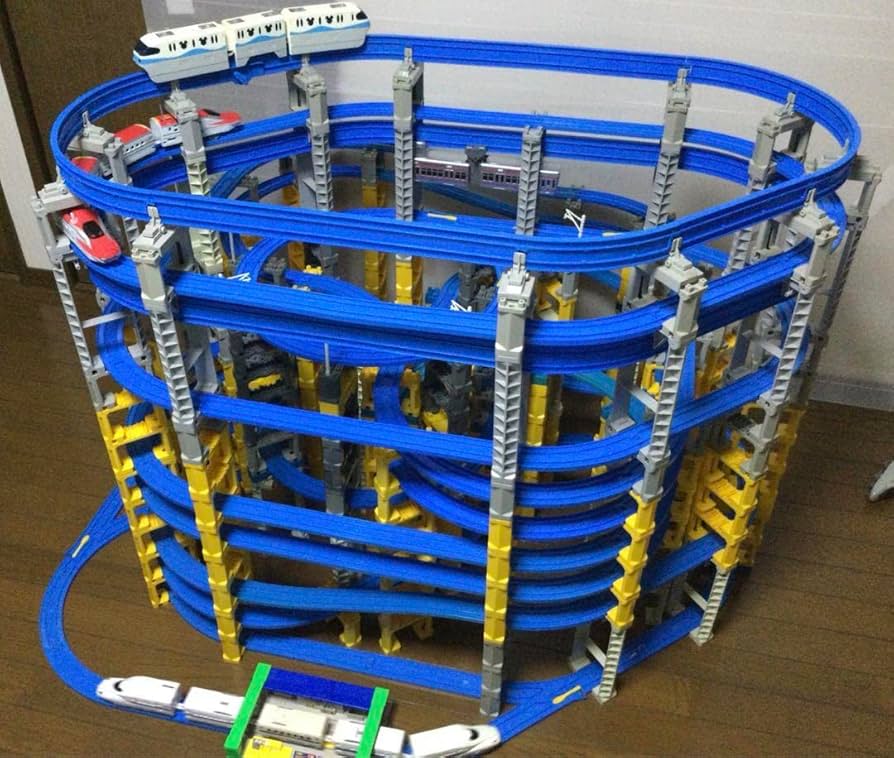 プラレール線路 立体タワー プラレール線路 立体タワーレイアウト