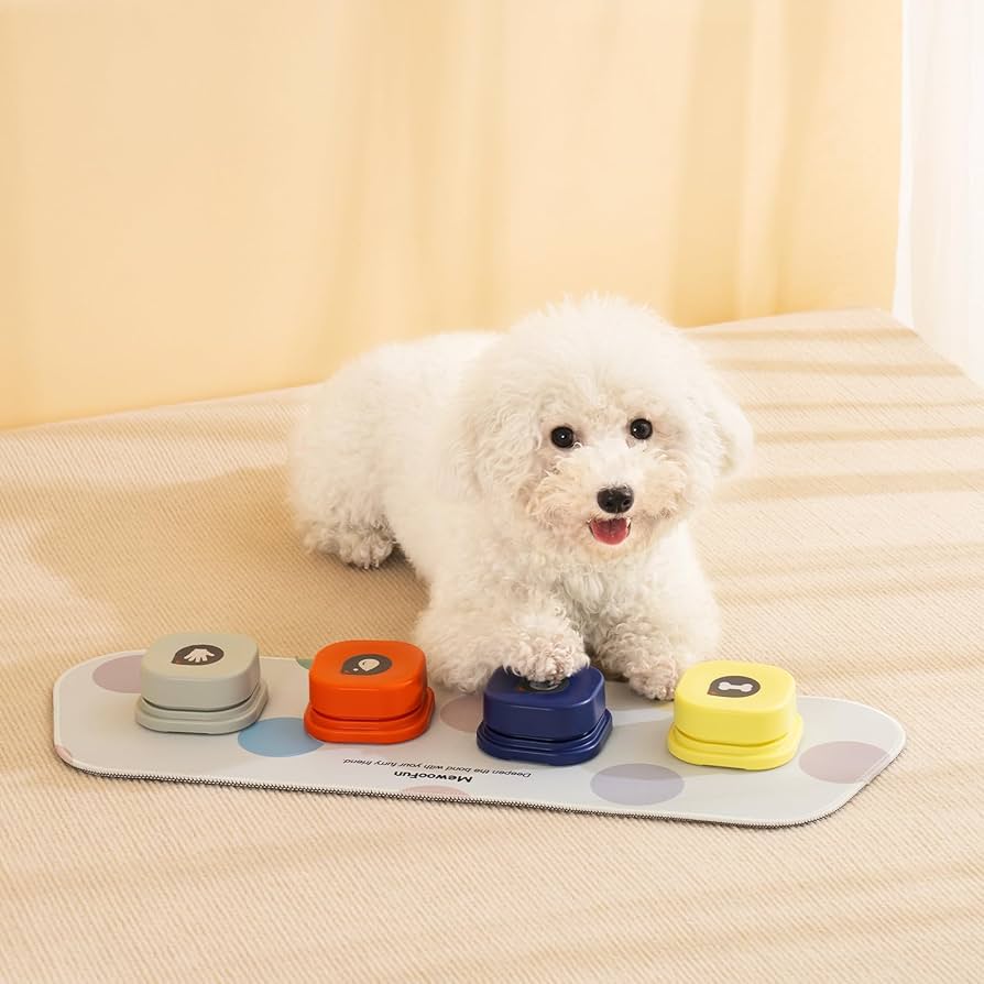 Amazon | MEWOOFUN 犬用 録音ボタン 4個入り 会話ボタン 音声ボタン