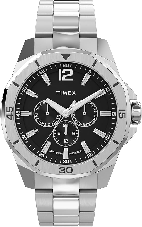 Amazon.com: Timex Men's Essex Multifunction 46mm Watch - Black