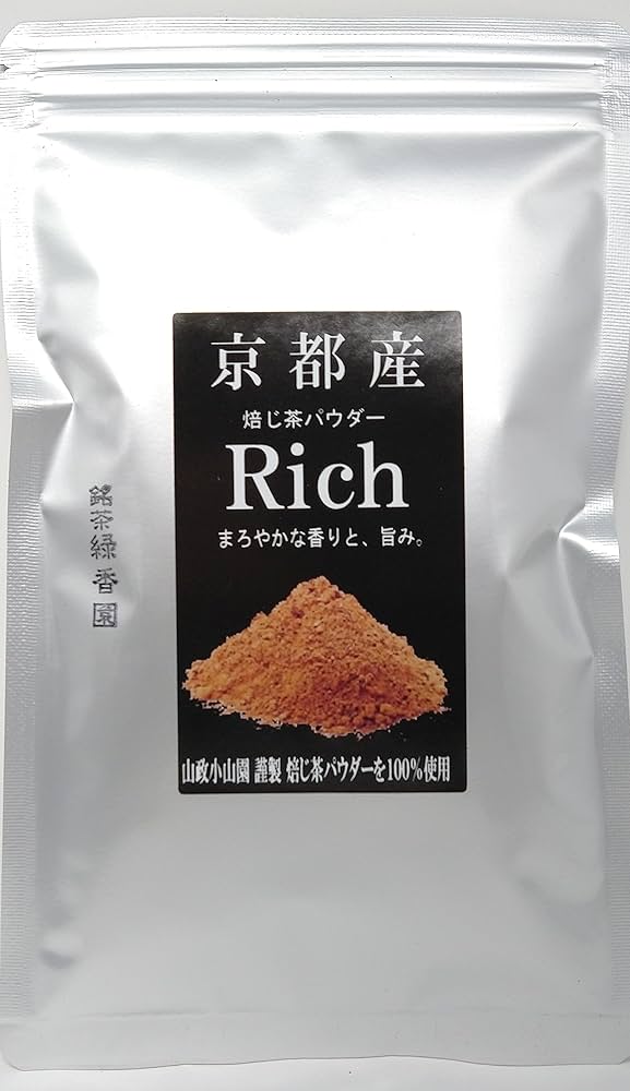 山政小山園 ほうじ茶パウダーRICH 100g袋 x 6セット 山政小山園