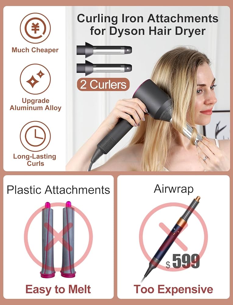 Amazon.com: Automatic Curling Wands Attachments with 2 Curlers for