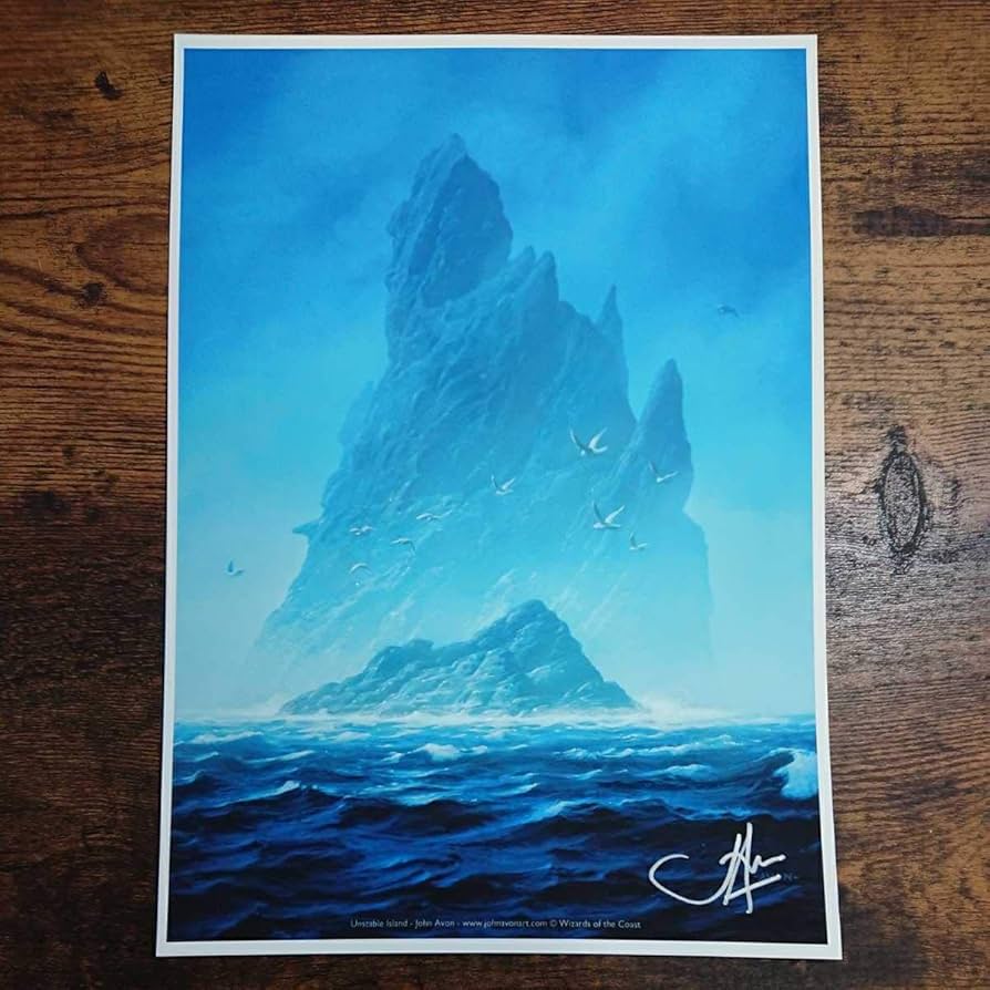 Amazon.co.jp: MTG Unstable/アンステーブル版《島/Island》John Avon