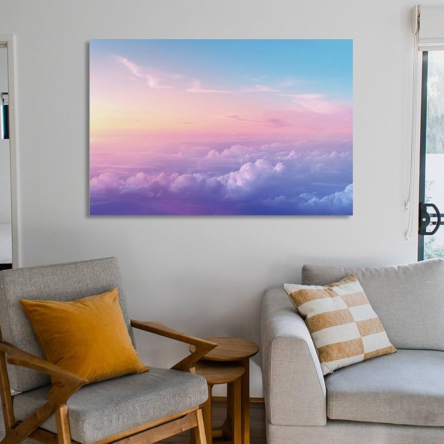 絵画 インテリア 絵 額付(黒）油絵 F4-081411 風景 朝夕陽 山 田園