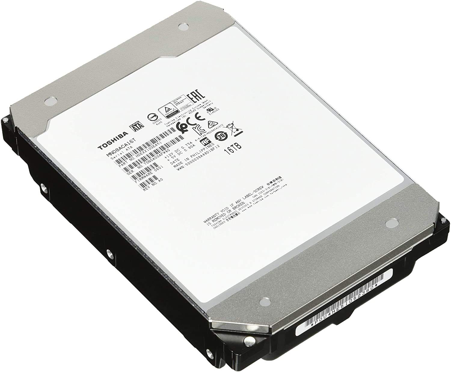 2個セット 32TB] 大容量HDD 東芝 16TB MG08ACA16TE 東芝 MN08ACA16T