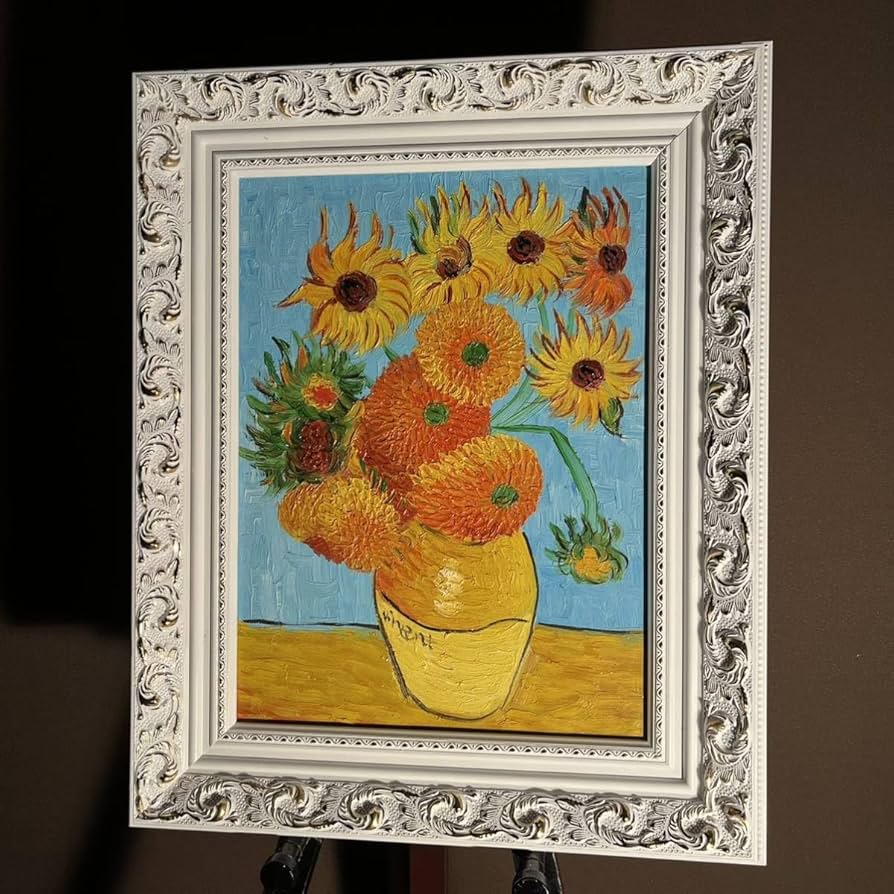 ゴッホひまわりN 割引 額装 油彩画原画 ゴッホひまわりN 額装 油彩画原画