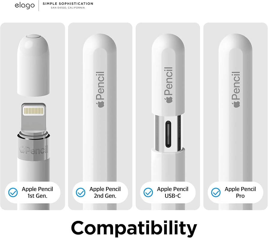 Amazon.co.jp: 【elago】 Apple Pencil USB-C 第2世代 / 第1世代 対応