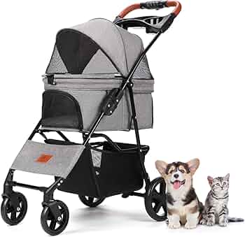 Amazon.co.jp: Aikenn ペットカート 犬用ベビーカー 小型犬 折り畳み犬