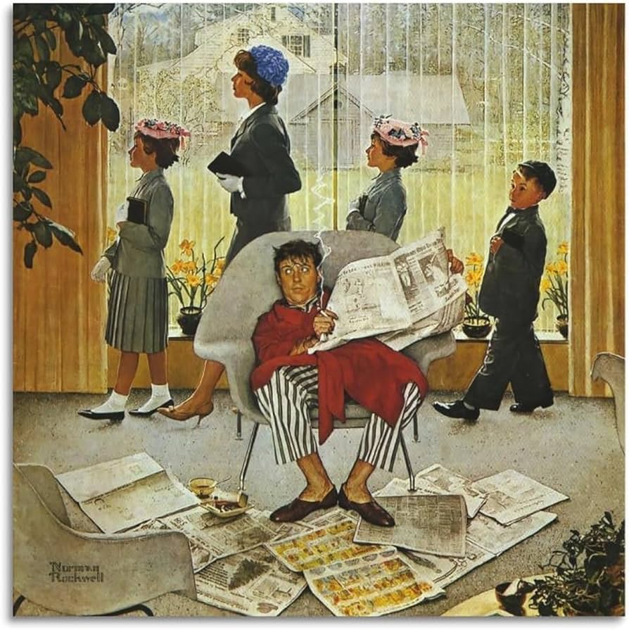 Amazon.co.jp: 有名なノーマン・ロックウェルのポスターマスター・オブ