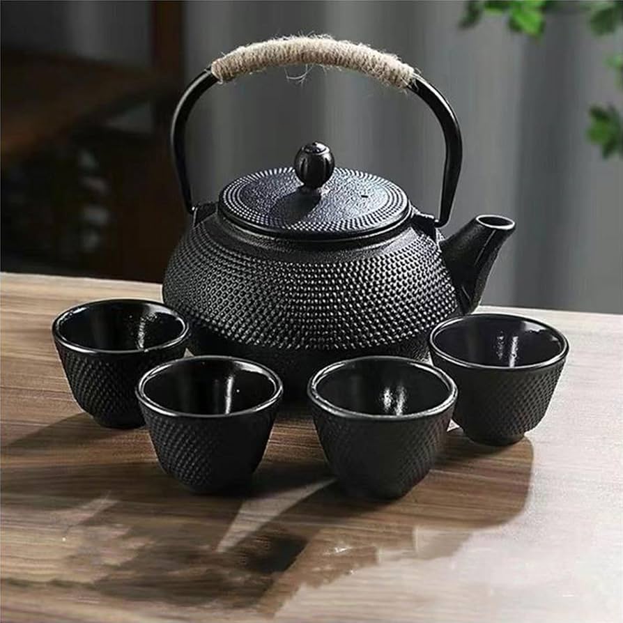 茶道具 まとめて7点(茶筅、茶筒、御茶碗(陶印有り)、南部鉄器鉄瓶、他)