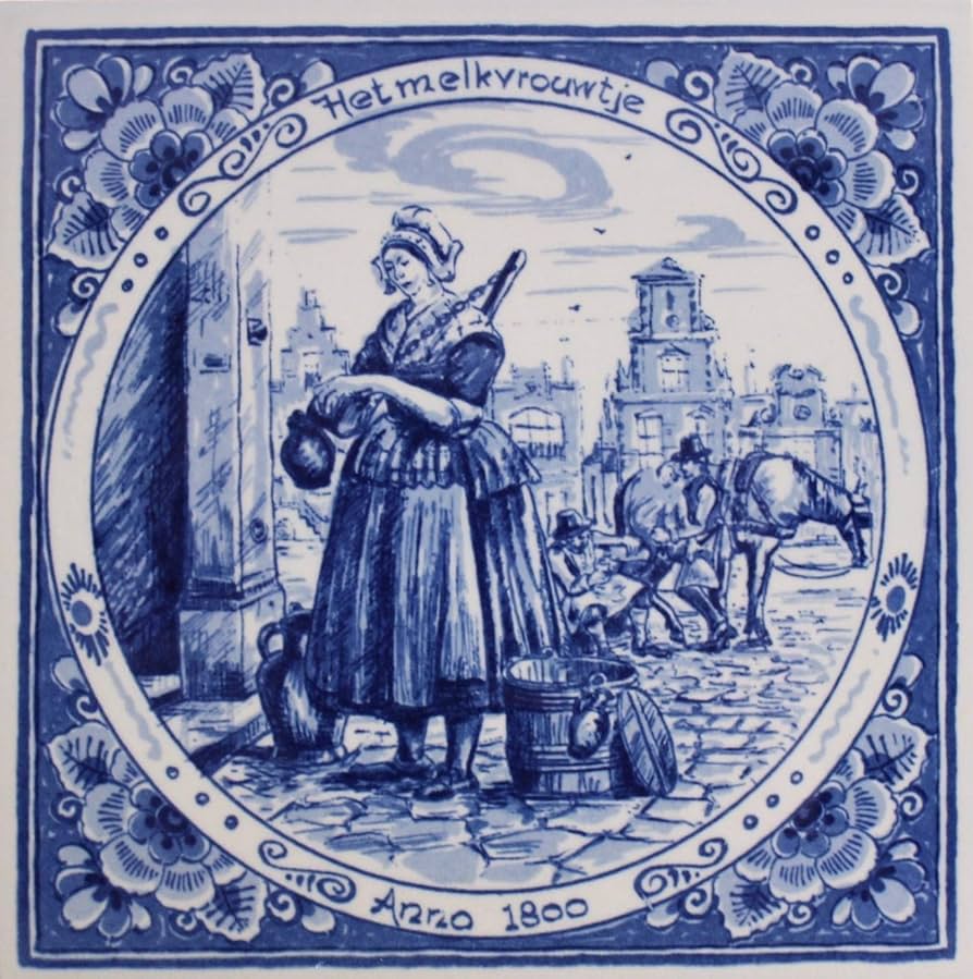Amazon.com: Ceramic Tile Blue Delft Retro Azulejo Vintage Tiles