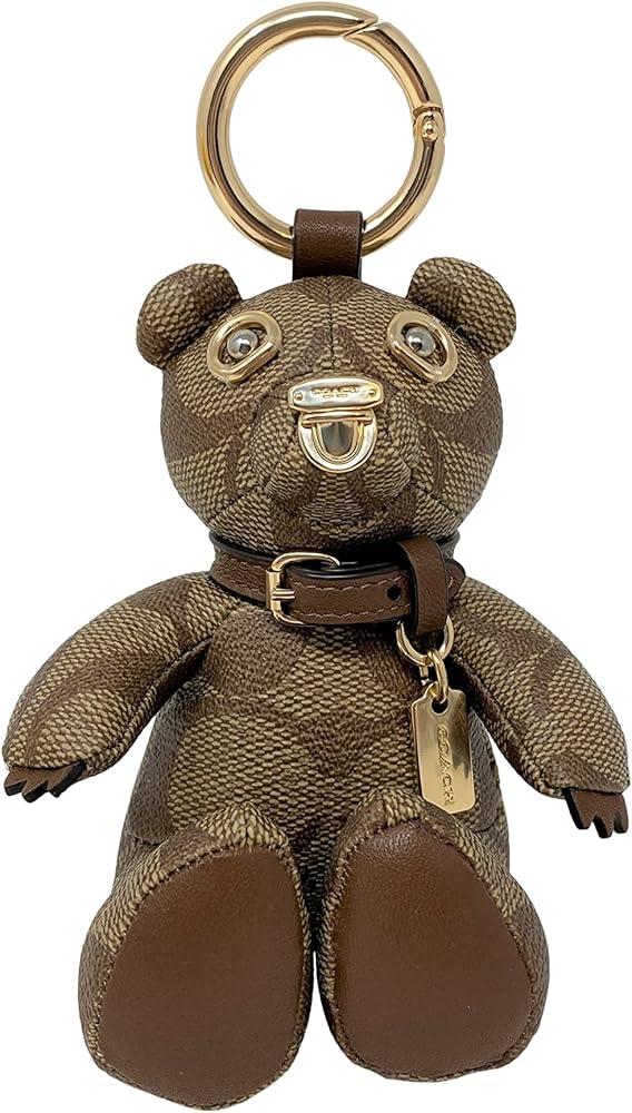 Amazon.co.jp: コーチシグネチャーコーティングキャンバスベアバッグ