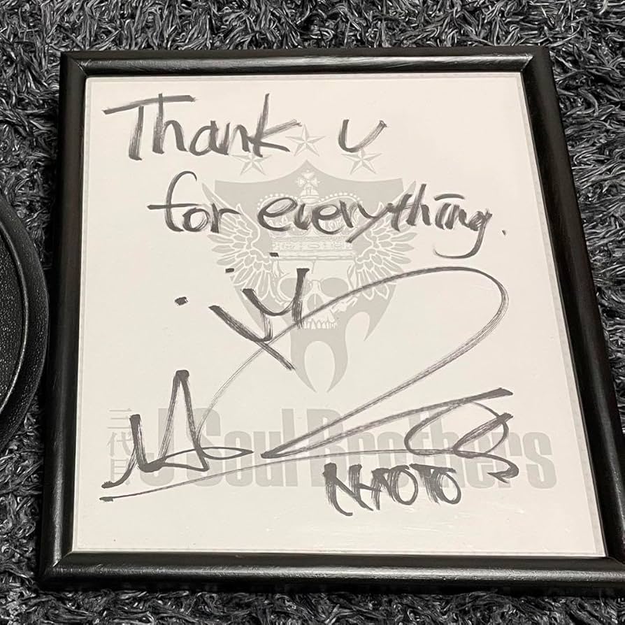 三代目 J Soul Brothers NAOTO 直筆サイン