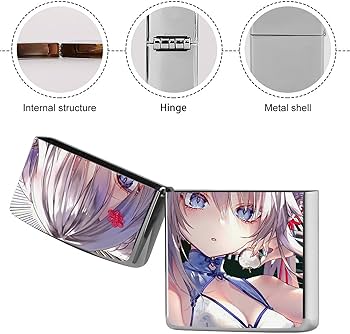 未使用】灼眼のシャナ☆美少女Zippo風ライター 10個セット 収納ケース