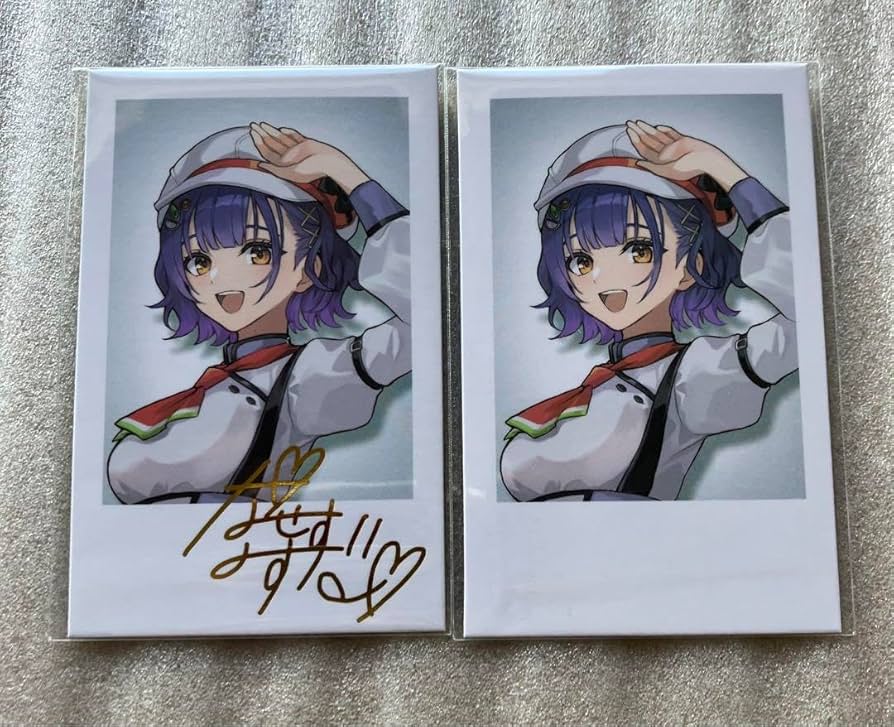 アマカノコラボカフェ ミニ色紙 サイン13種 箔押しサイン3種 アマカノ