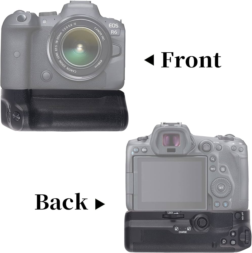 Amazon | Hersmay BG-R10 垂直 R5/R6 バッテリーグリップ Canon EOS R5