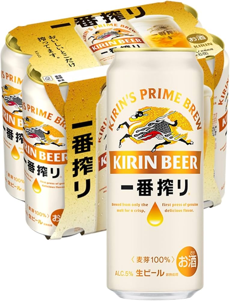 Amazon.co.jp: 一番搾り キリン ビール500ml×6本 生ビール : 食品