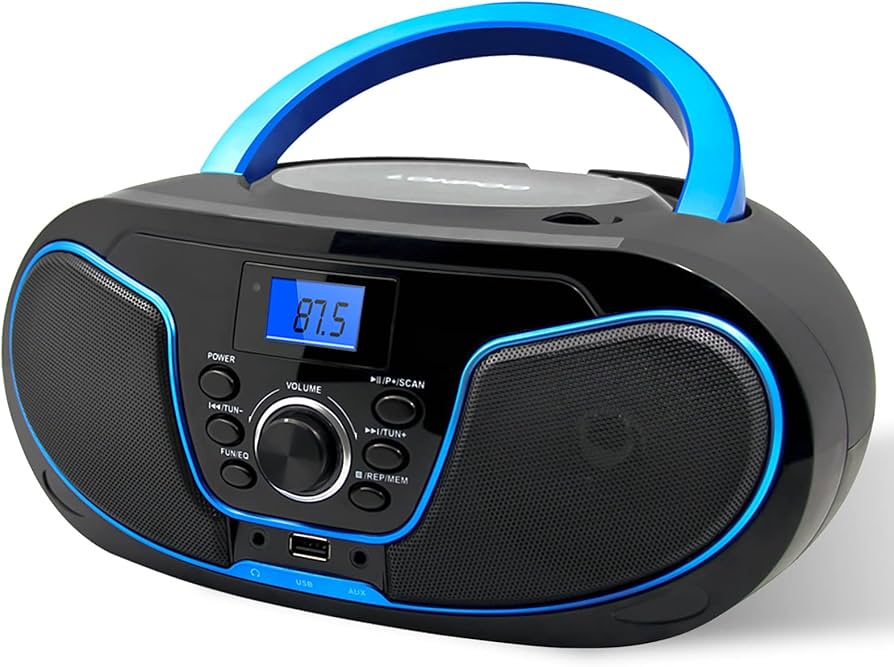 Amazon.co.jp: LONPOO ステレオ CDプレーヤー bluetooth対応 FMラジオ