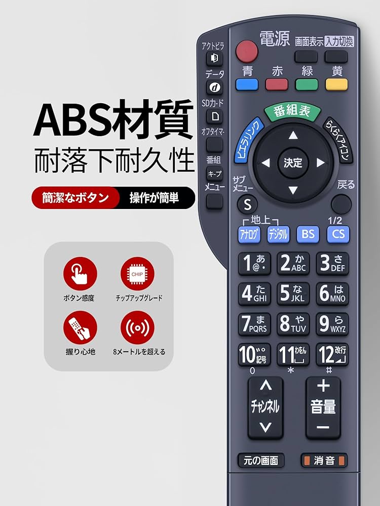 Amazon | テレビリモコン N2QAYB000481 for Panasonic パナソニック