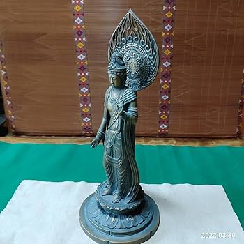 大仏師 松久宗琳作 聖観世音菩薩像 ブロンズ像 銅像 仏像 大仏師 松久