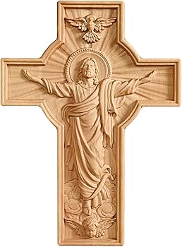 Amazon.co.jp: EnergyPower 十字架 壁掛け イエス・キリスト キリスト