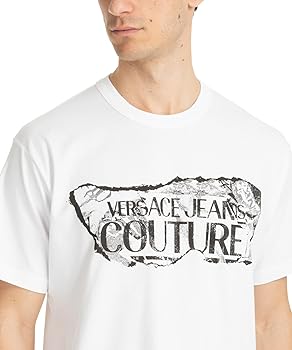 VERSACE JEANS COUTURE Men t-Shirt White XL | Amazon.com