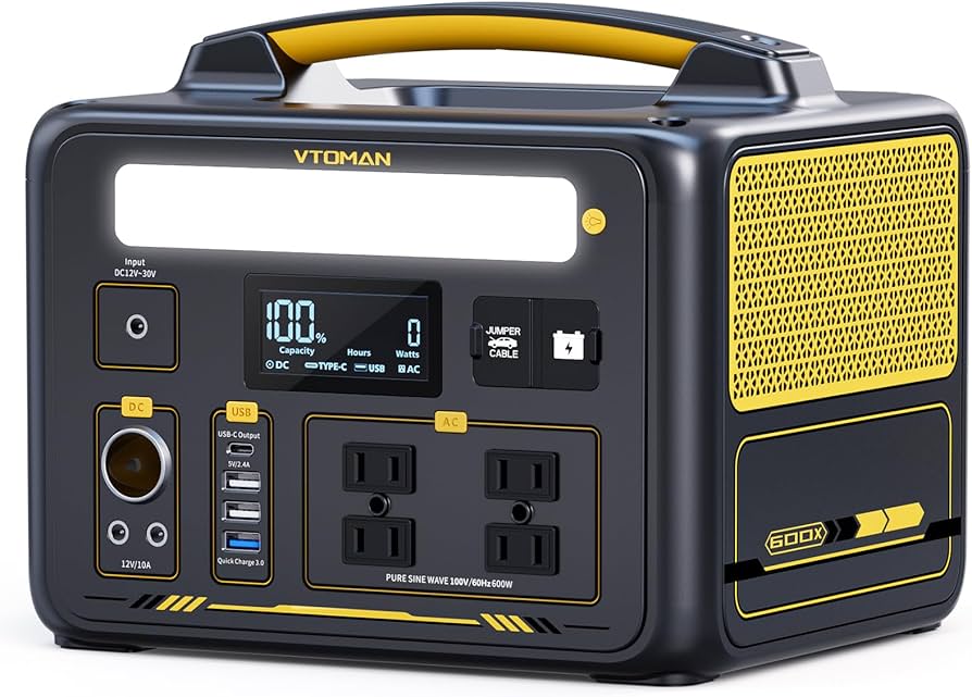 Amazon.co.jp: VTOMAN ポータブル電源600X 299Wh AC(定格600W 瞬間最大