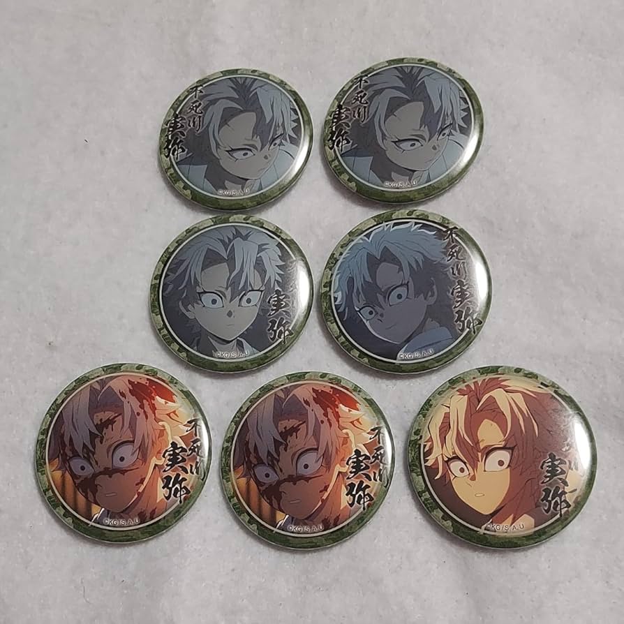 鬼滅の刃 不死川実弥 絵巻カフェ 44mmランダム缶バッジ 刀鍛冶の里編