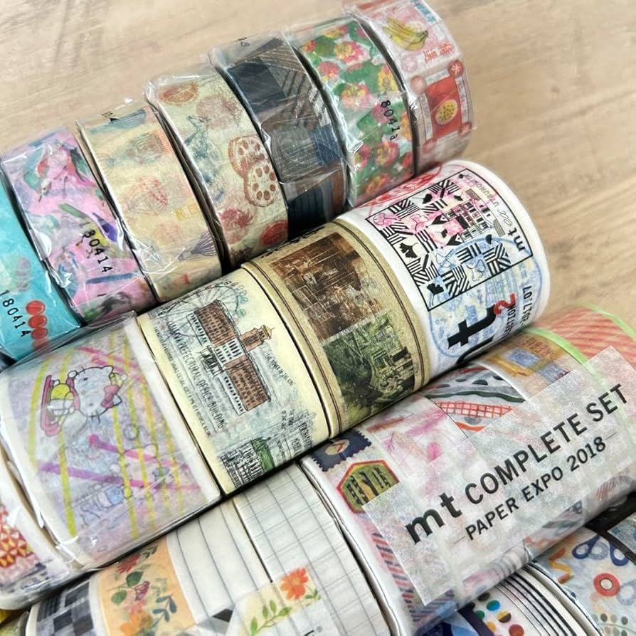 巻き売り PETマスキングテープ まとめ売り 13本 海外マステ 巻き売り