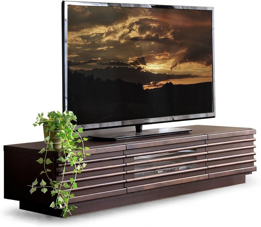 Amazon｜タンスのゲン テレビ台 幅120cm テレビボード アルダー無垢