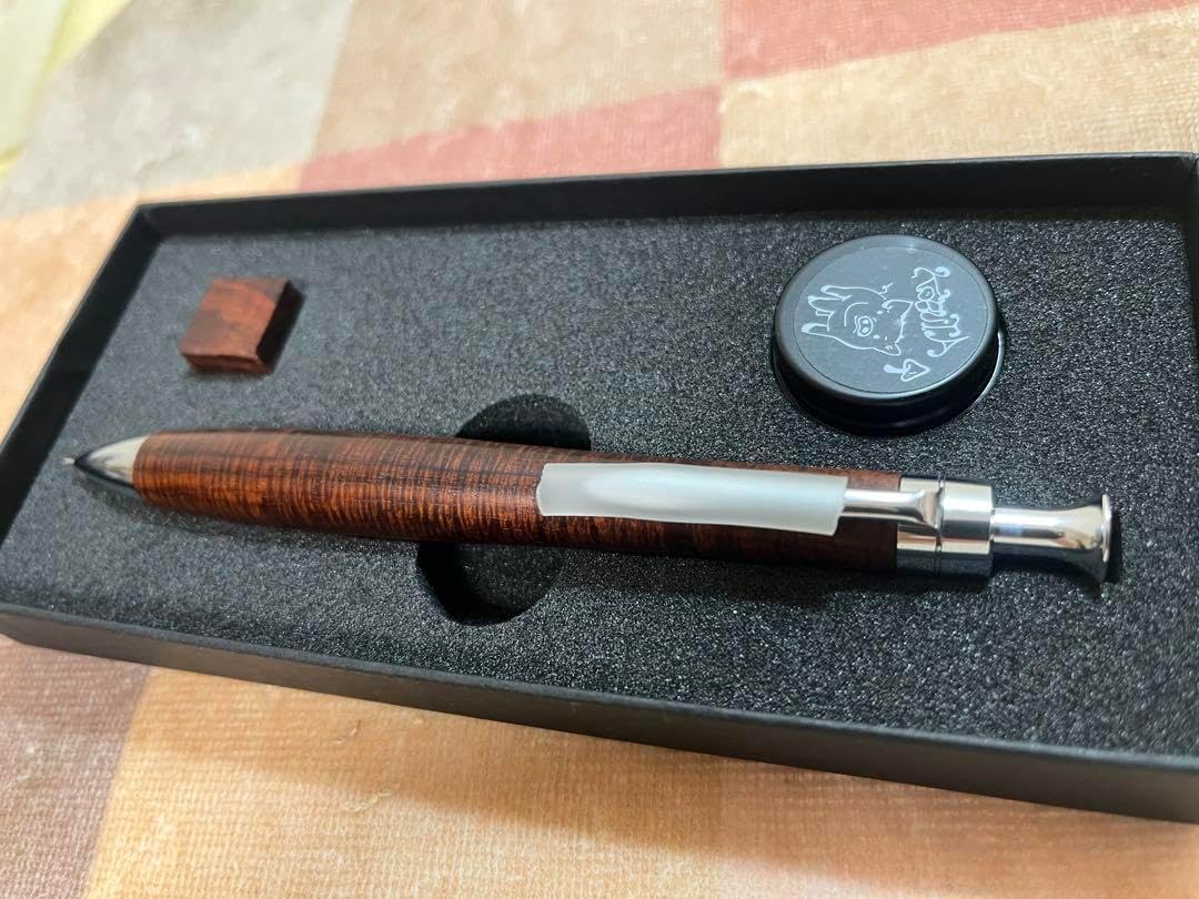 こぶた工房ボールペン サイアミーズローズウッド（極上マイクロ